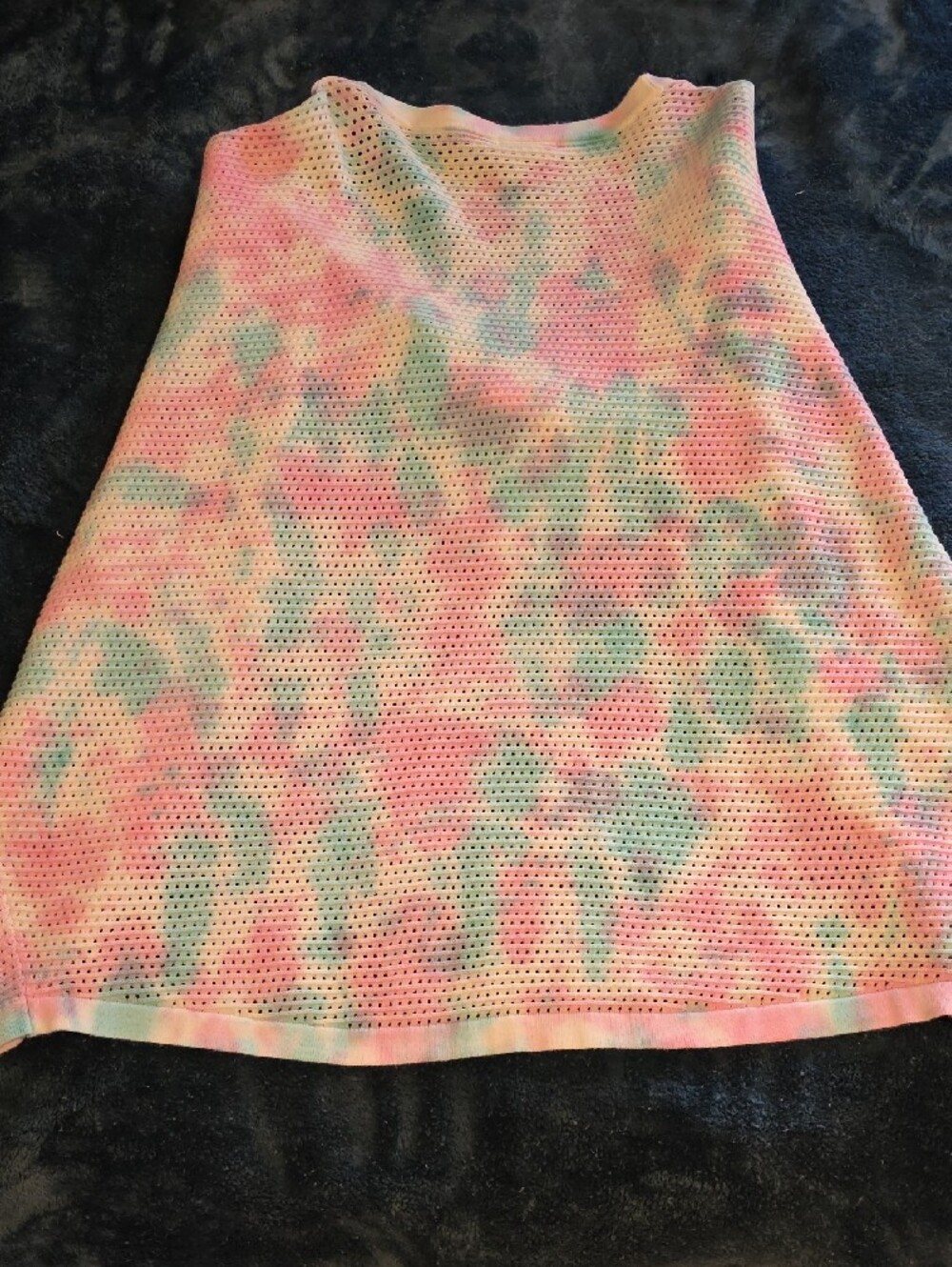 Venus Pastel Tie-Dye Open Front Knit Cardigan - Picture 3 of 3